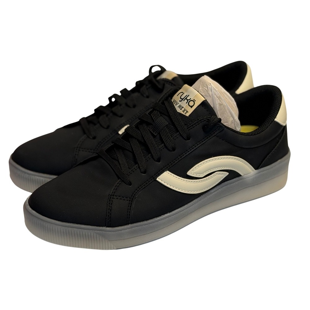 Ryka Sneakers Viv Next Black‎ Lace Up Comfort Walking Shoes Women Size 10 Women